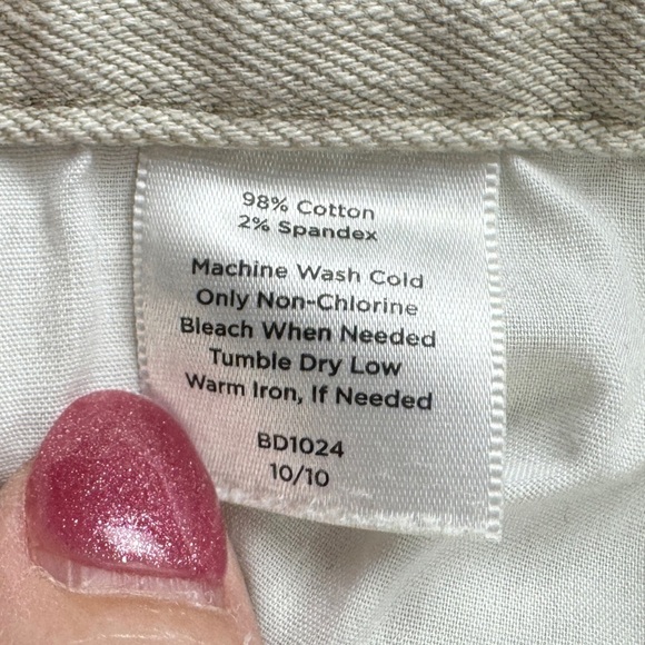 Talbots Factory Rolled Hem Capri Pants Women's 14 Tan - Picture 8 of 8